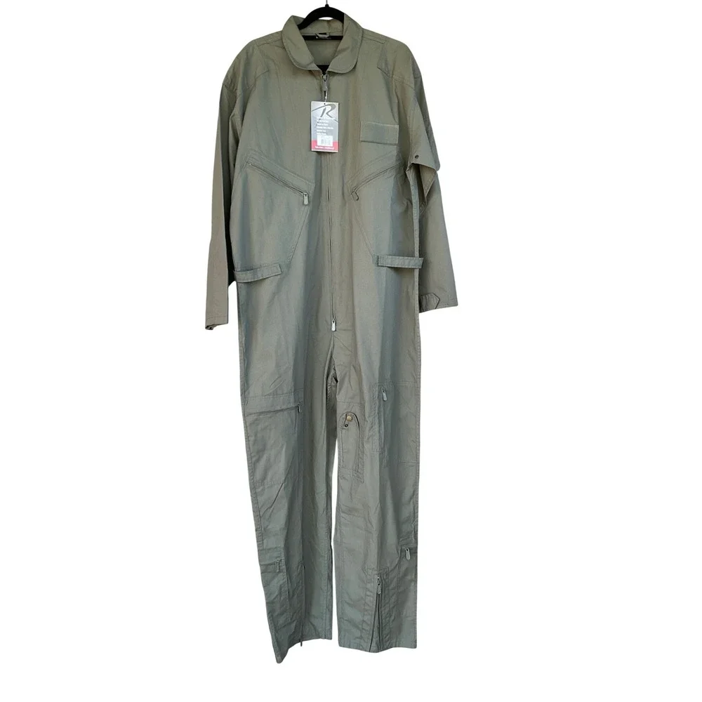 Rothco Flight Suit Mens XL Olive Green NWT Tactical Military Coveralls Outdoor